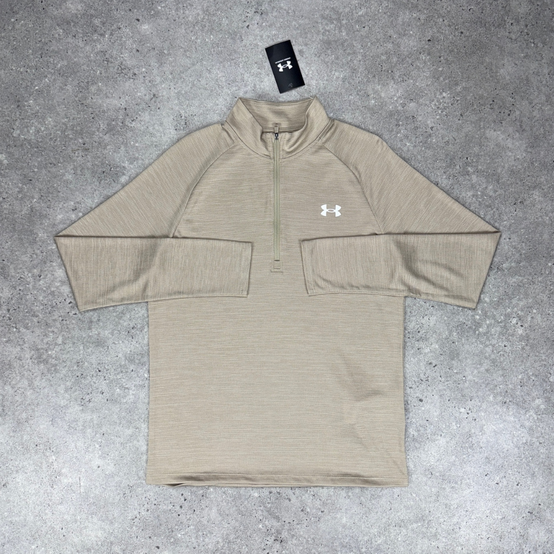 Under armour tech 1/4 zip 'beige'
