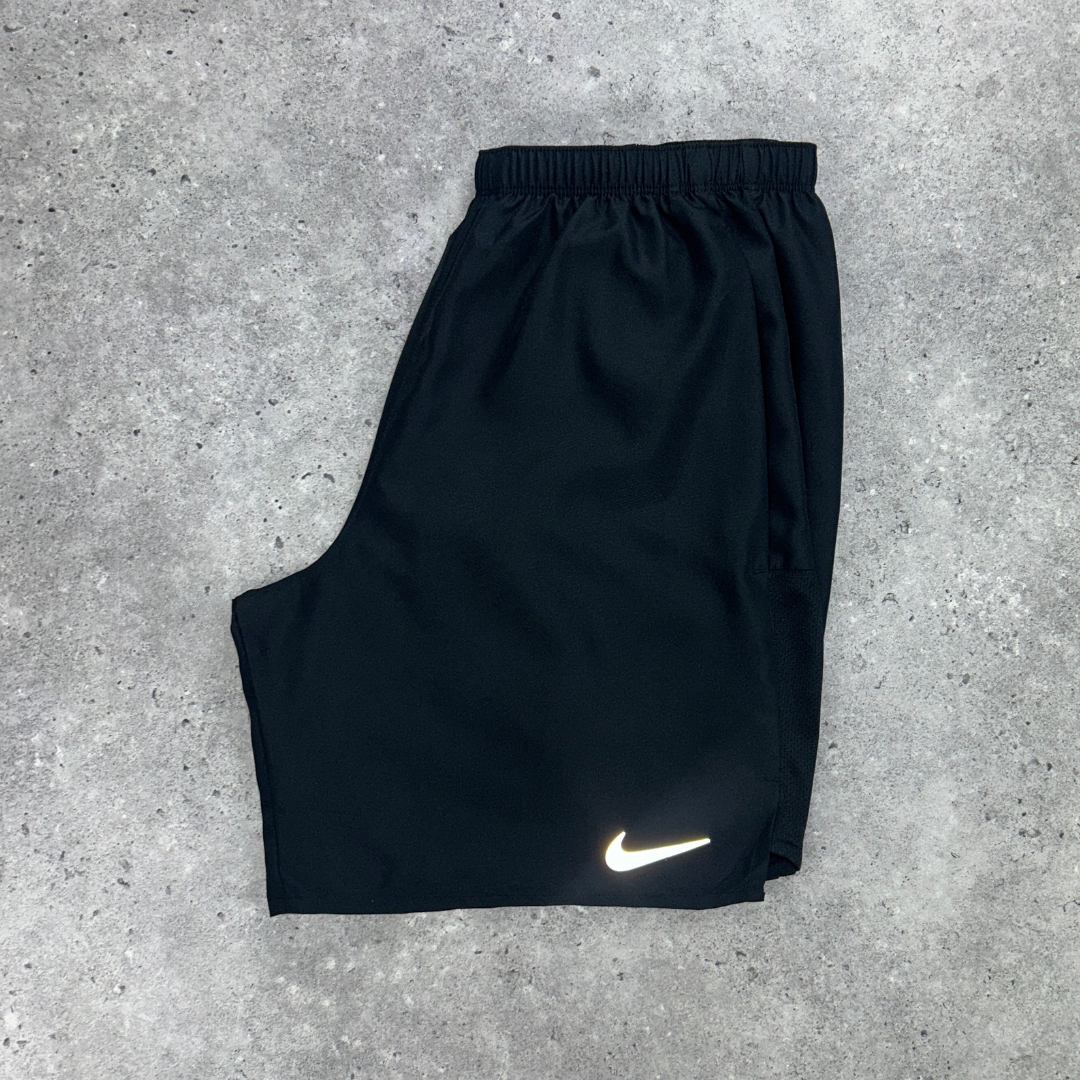 Nike windrunner miler challenger short tri-set 'pink/black'
