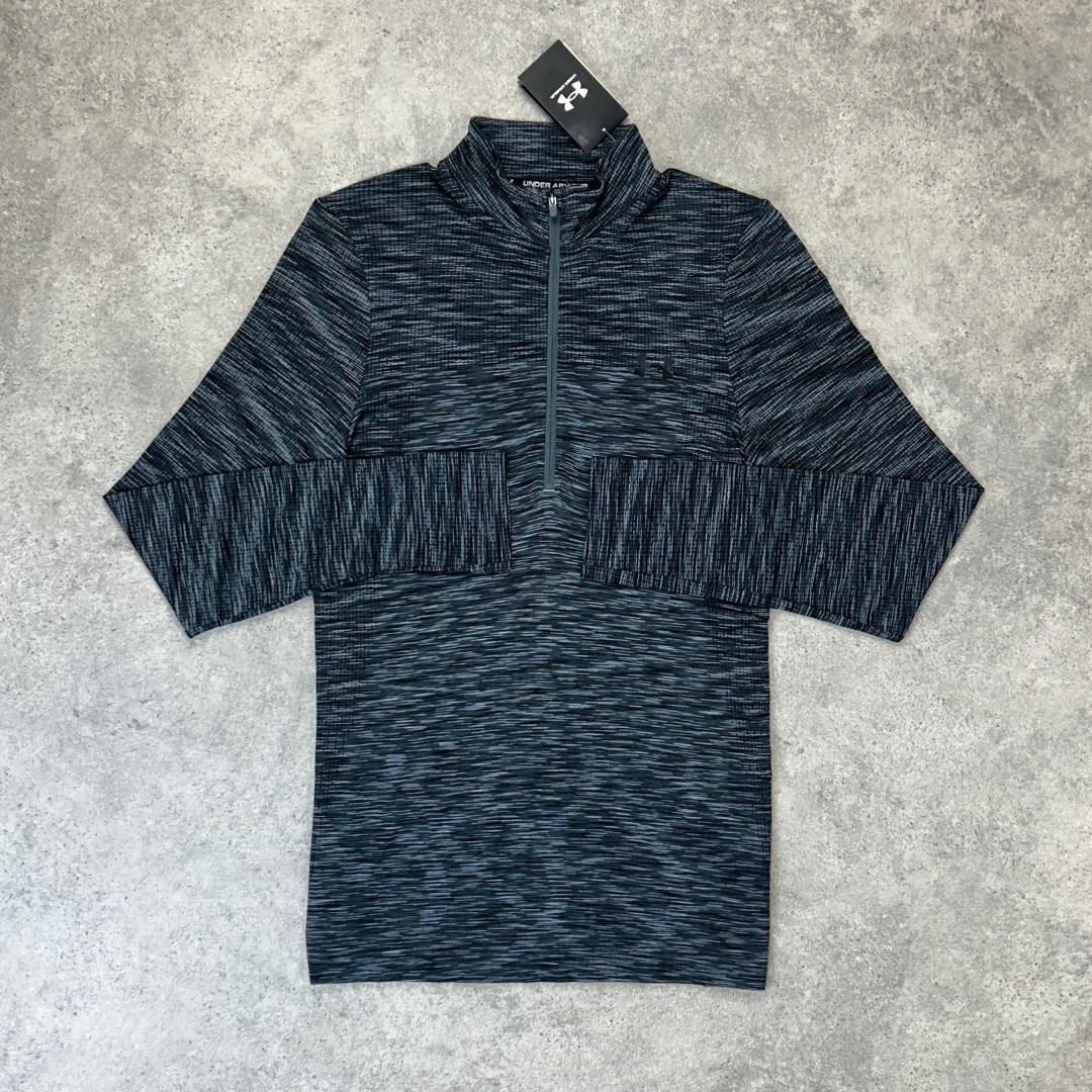 Under armour seamless 1/4 zip 'black/grey'