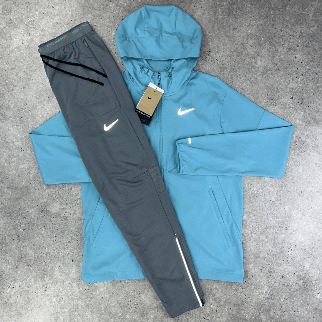 Nike windrunner 'denim turquoise/grey' set
