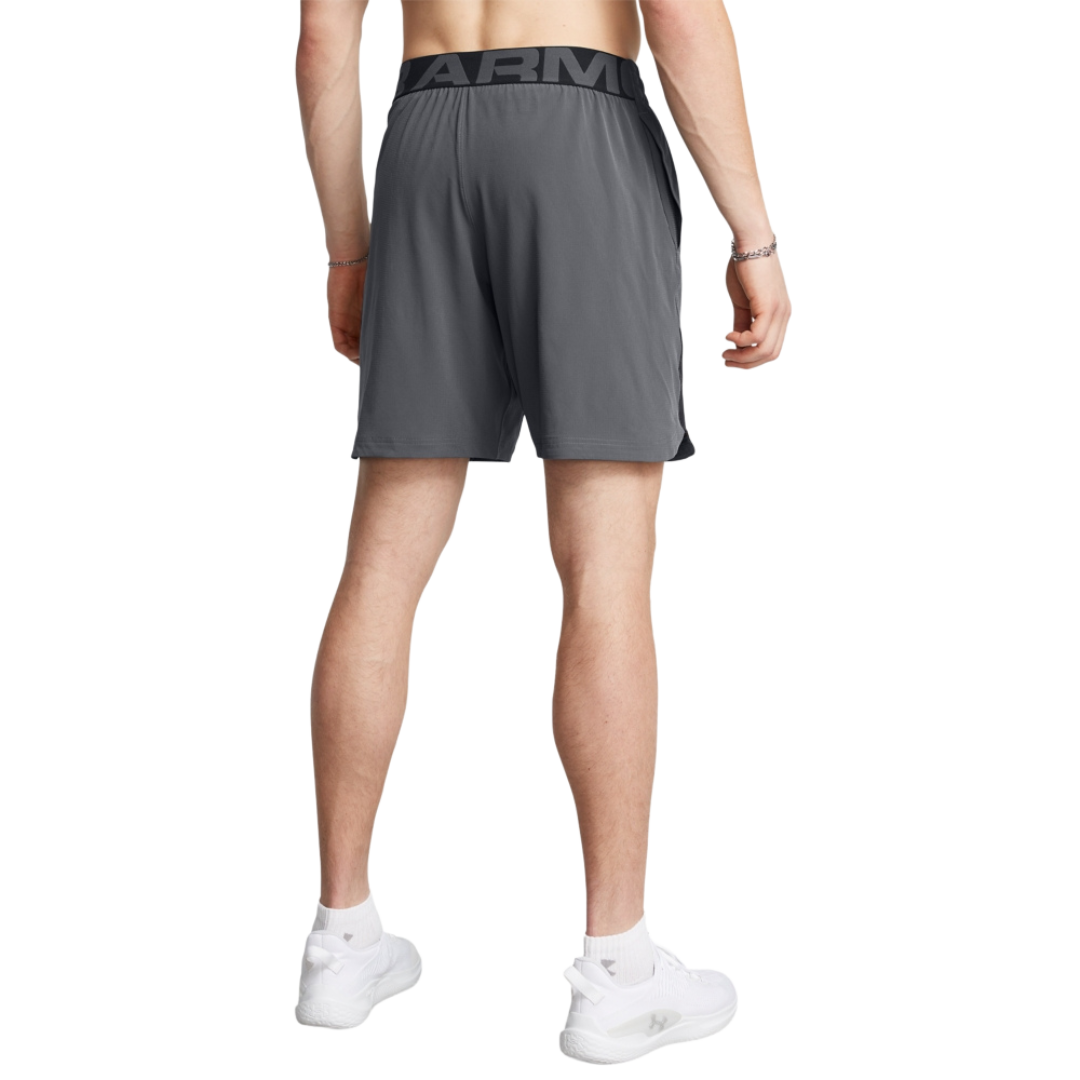 Under armour elevated woven 2.0 graphic shorts 'grey/black'