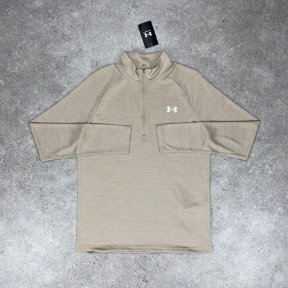 Under armour tech 1/4 zip set 'beige/black'