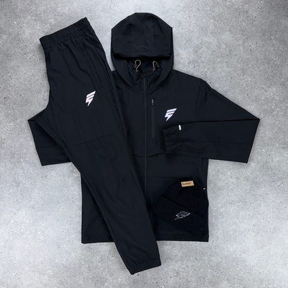 Elude track tracksuit beanie set 'black'