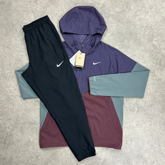Nike windrunner 'burgundy crush/black' set