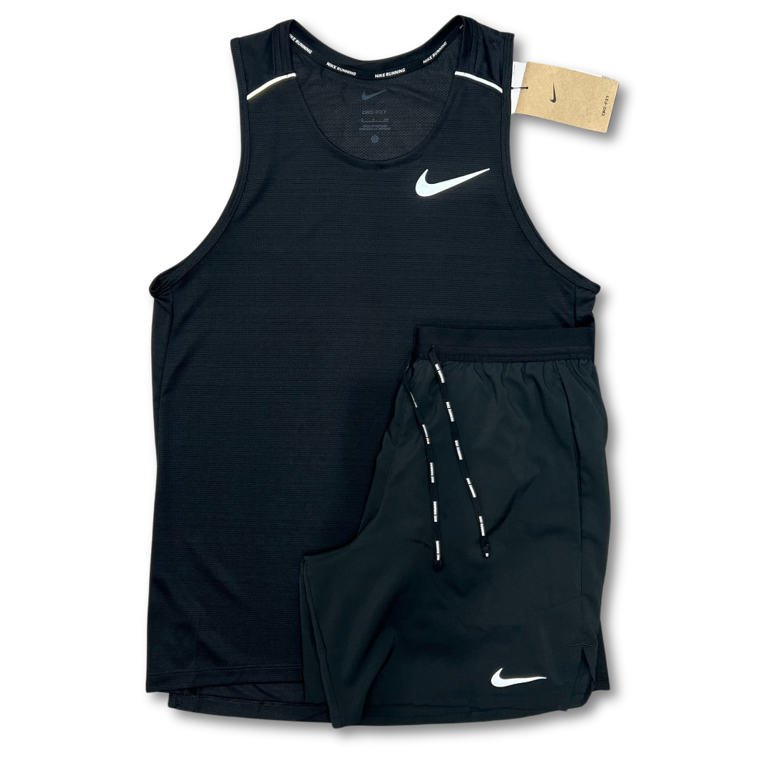 Nike miler vest set 'black'