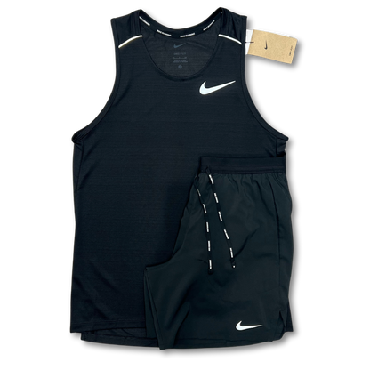 Nike miler vest set 'black'