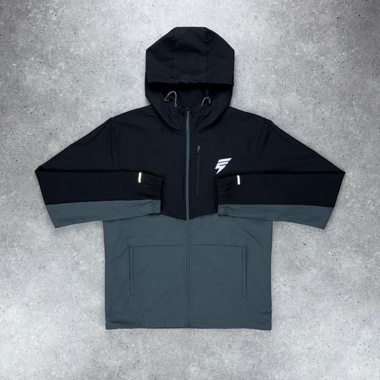 Elude track jacket 'coal/black'