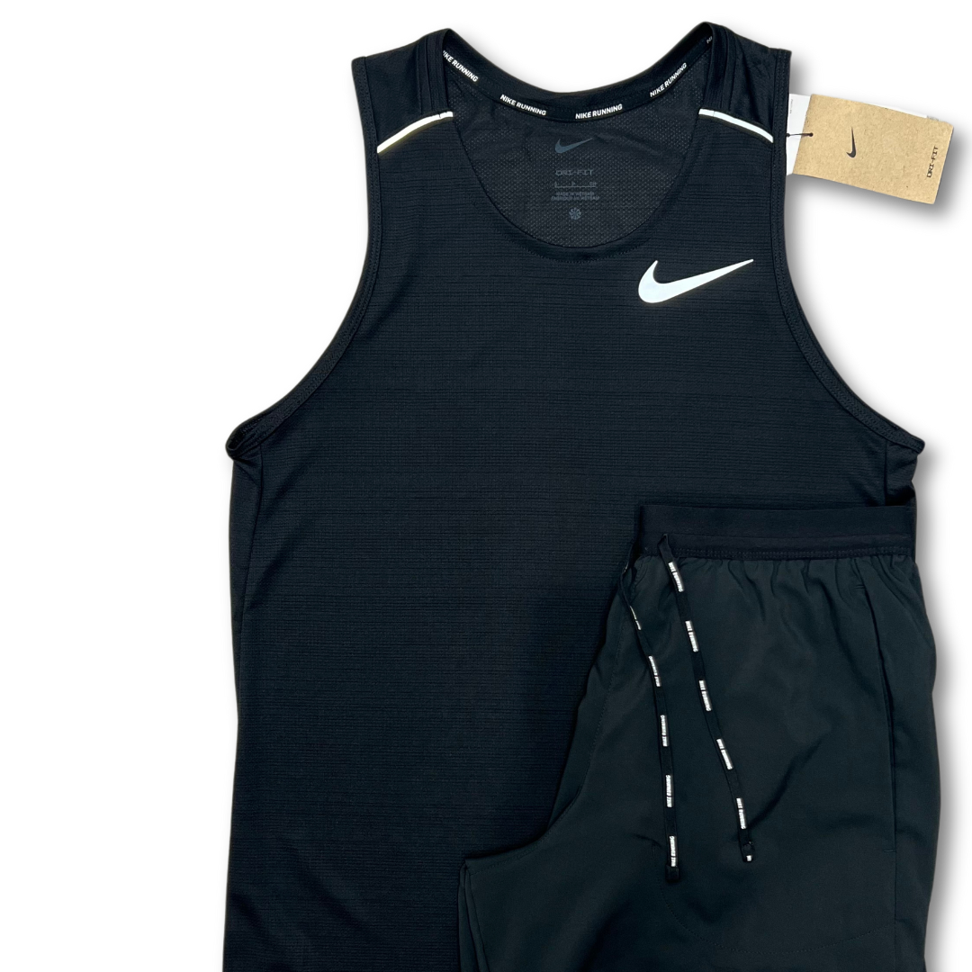 Nike miler vest set 'black'