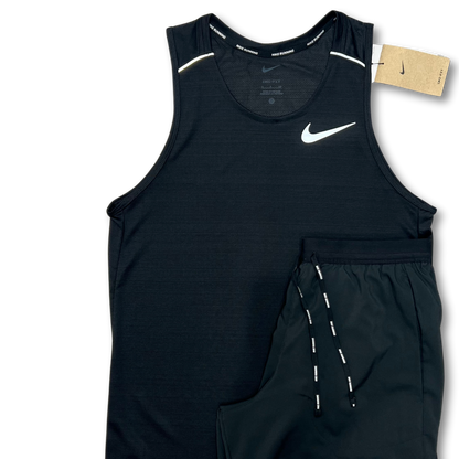 Nike miler vest set 'black'