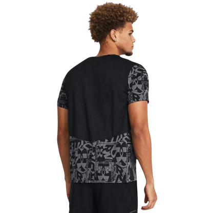 Under armour launch printed t-shirt 'black'