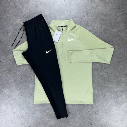 Nike 1/4 zip 'olive aura/black' set