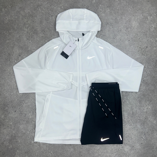 Nike windrunner short set 'white/black'