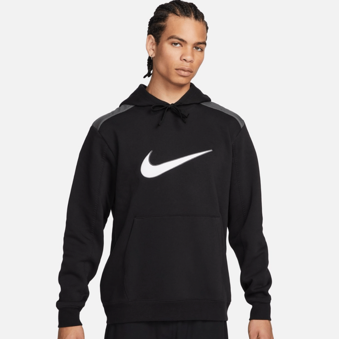 Nike NSW Sport fleece hoodie 'black/grey'