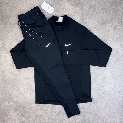 Nike 1/4 zip therma 'black' set