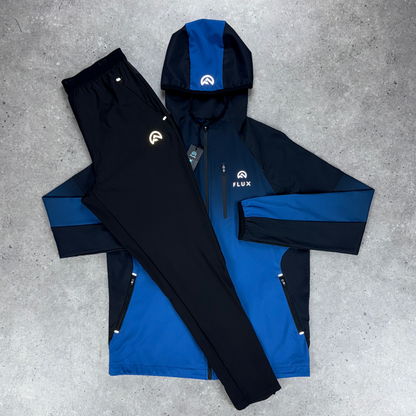 Flux Gradient Performance Tracksuit Set 'Black/Cobalt'