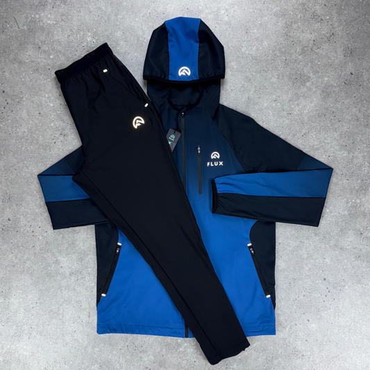 Flux Gradient Performance Tracksuit Set 'Black/Cobalt'