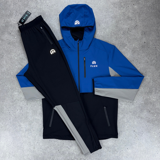 Flux Versatility Tracksuit Set 'Black/Cobalt/Grey'