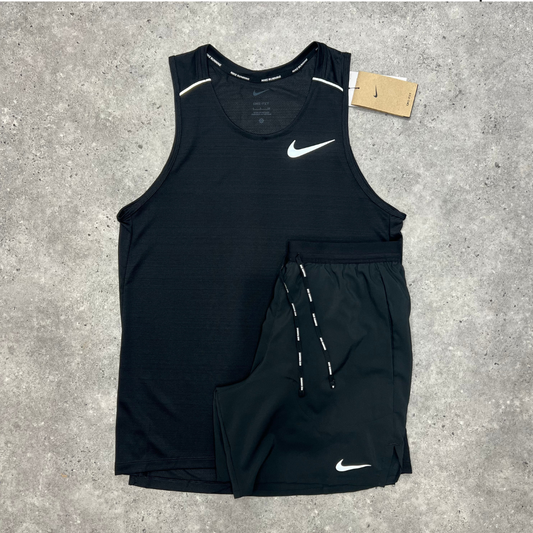 Nike miler vest set 'black'