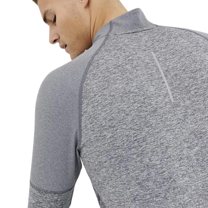 Nike 1/4 zip running top 'grey'