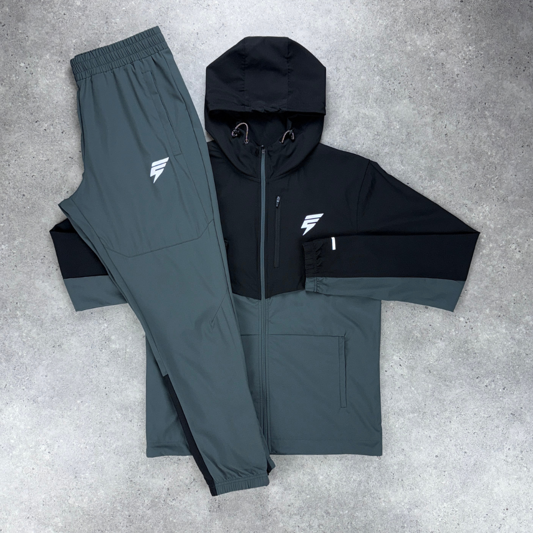 Elude track tracksuit set 'coal/black'