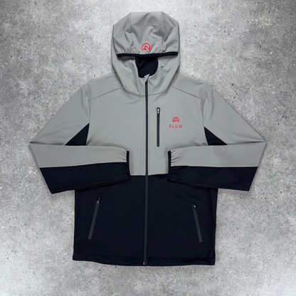 Flux Versatility Tracksuit Jacket 'Black/Grey/Red'
