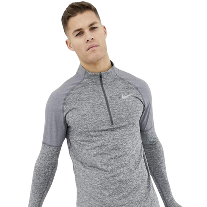 Nike 1/4 zip running top 'grey'