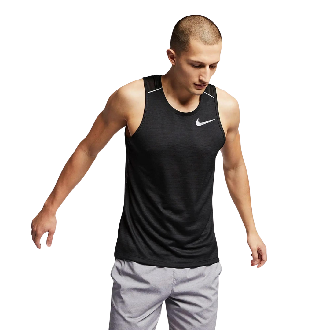 Nike dri-fit miler vest 'black'