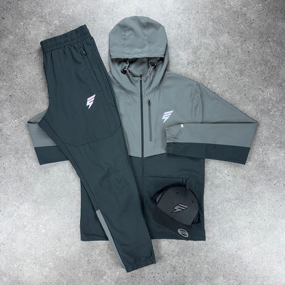 Elude track tracksuit cap set 'light grey/coal'