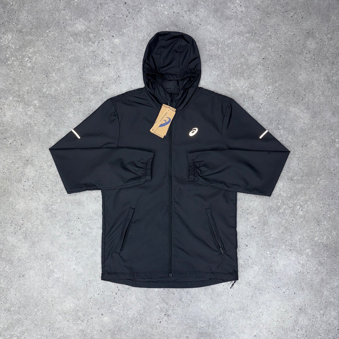 Asics icon run jacket set 'black'
