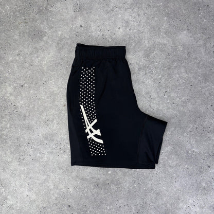 asics icon 1/4 zip set 'navy/black'