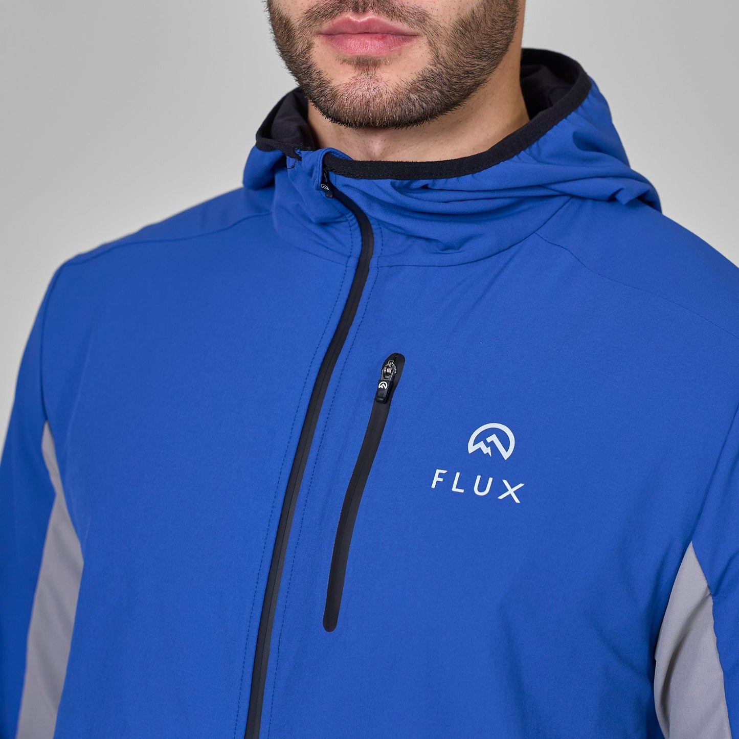 Flux Versatility Tracksuit Jacket 'Black/Cobalt/Grey'