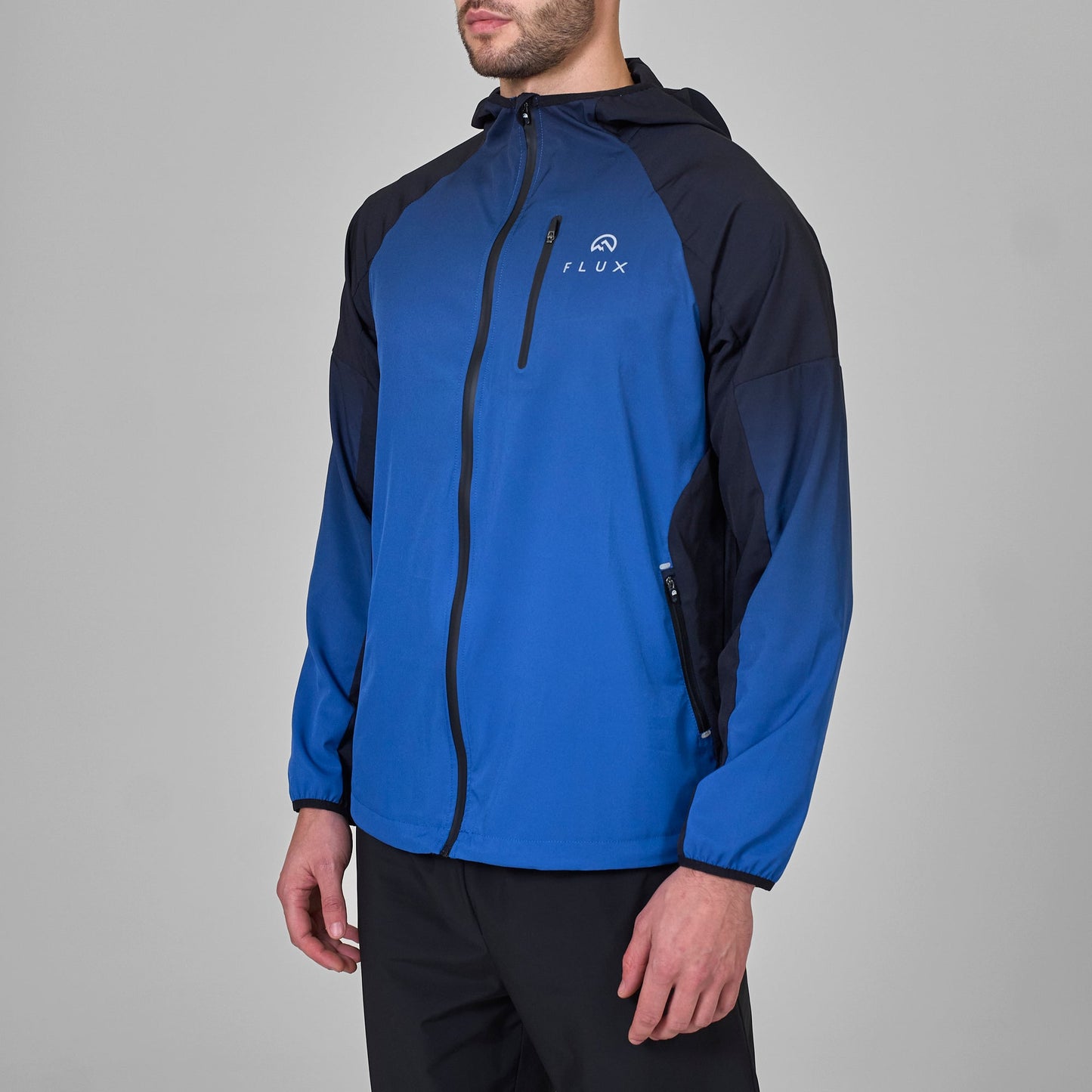 Flux Gradient Performance Tracksuit Set 'Black/Cobalt'