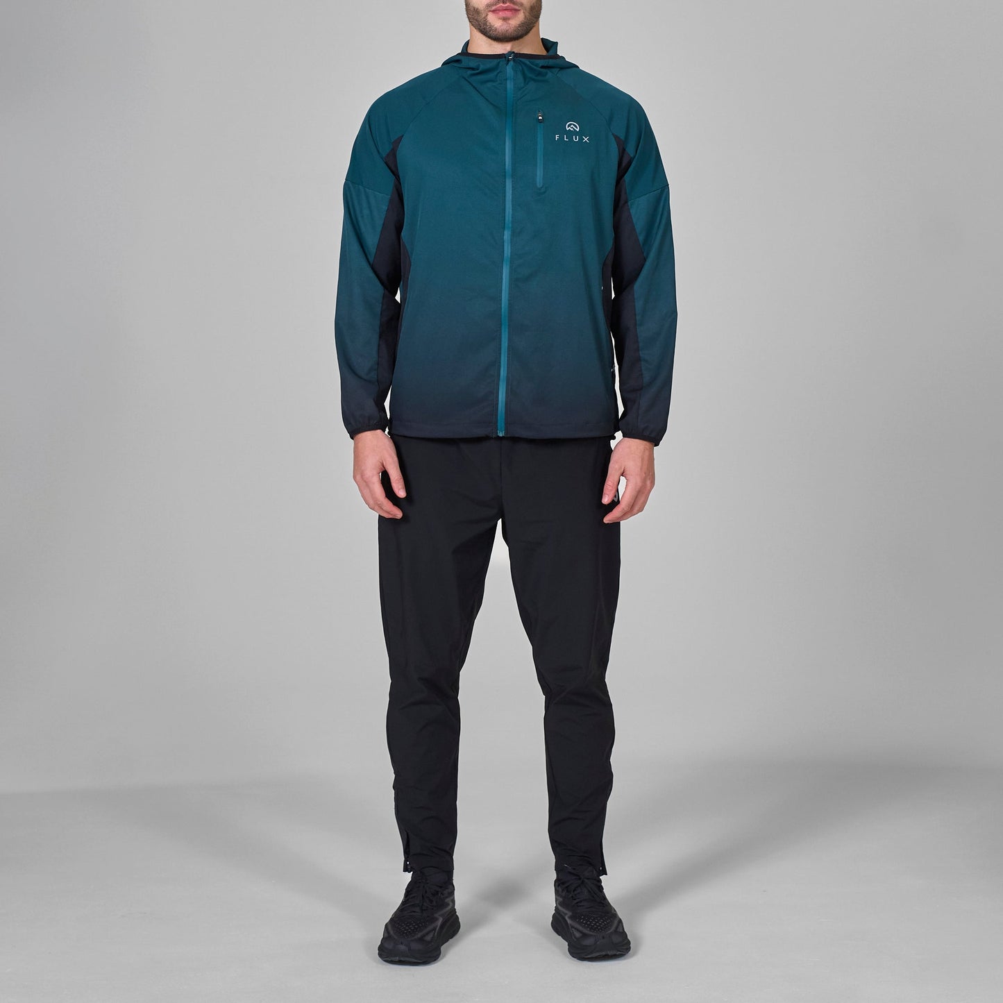 Flux Gradient Performance Tracksuit Tri-Set 'Jungle Green/Black'