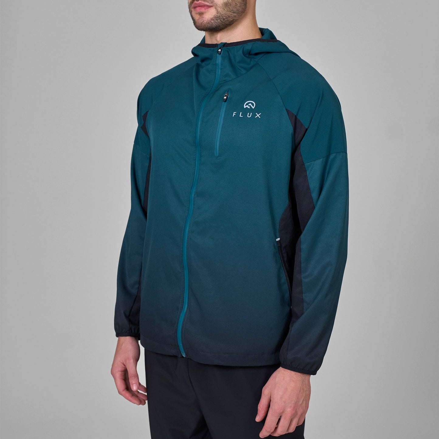 Flux Gradient Performance Tracksuit Set 'Jungle Green/Black'