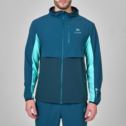 Flux Versatility Tracksuit Jacket 'Jungle Green/Teal'