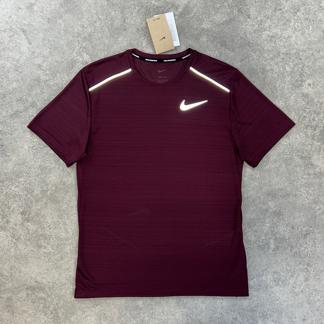 Nike miler 1.0 T-shirt 'night maroon'