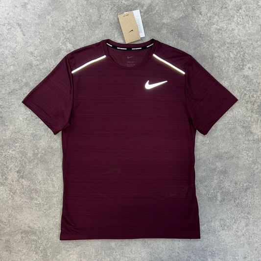 Nike miler 1.0 T-shirt 'night maroon'