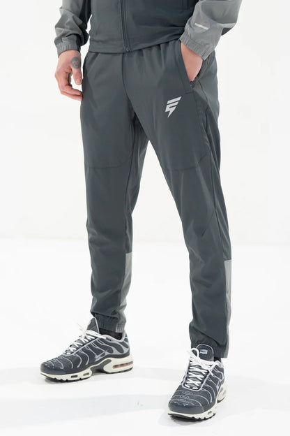 Elude track pants 'coal/light grey'