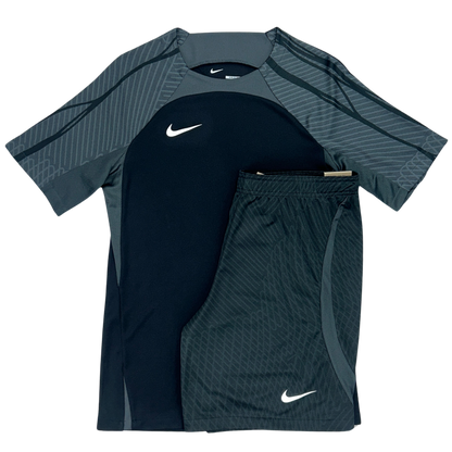 Nike academy strike short set 'black/grey'