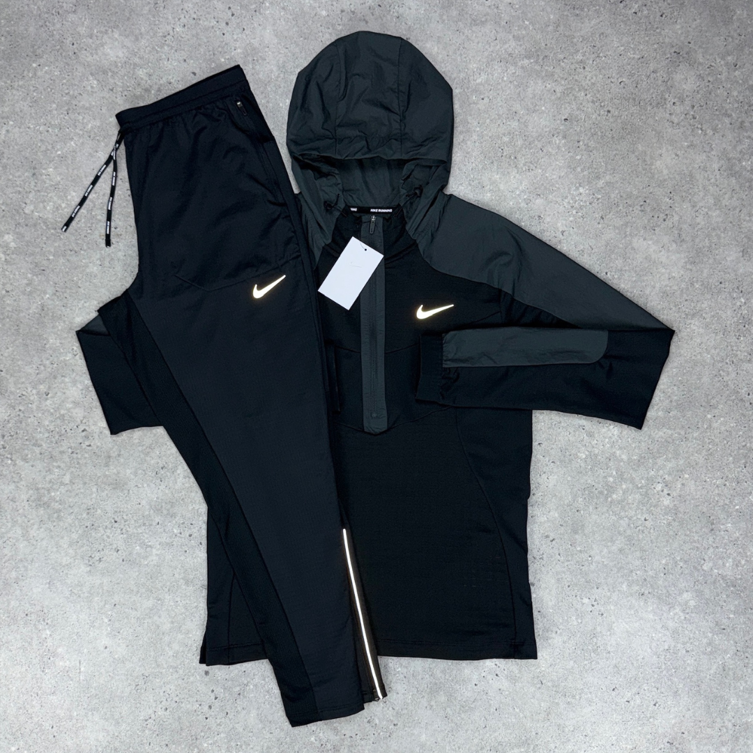Nike 1/4 zip performance set 'black'