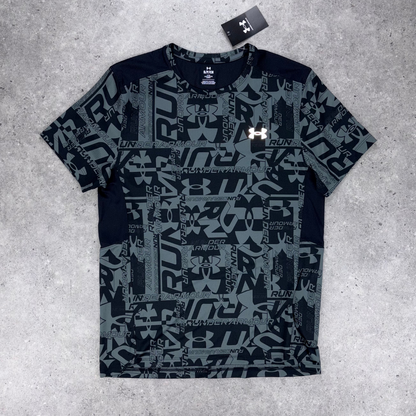 Under armour launch printed t-shirt 'black'