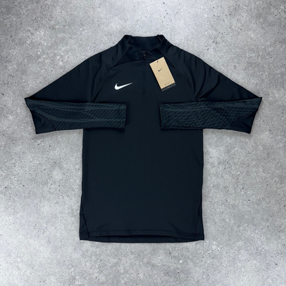 Nike drill 1/4 zip t-shirt short tri-set 'black'