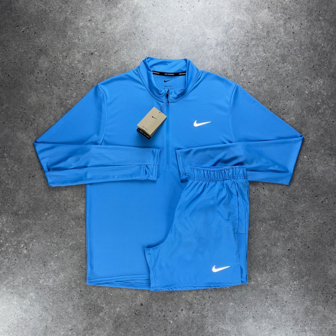 Nike pacer 1/4 zip set 'university blue'