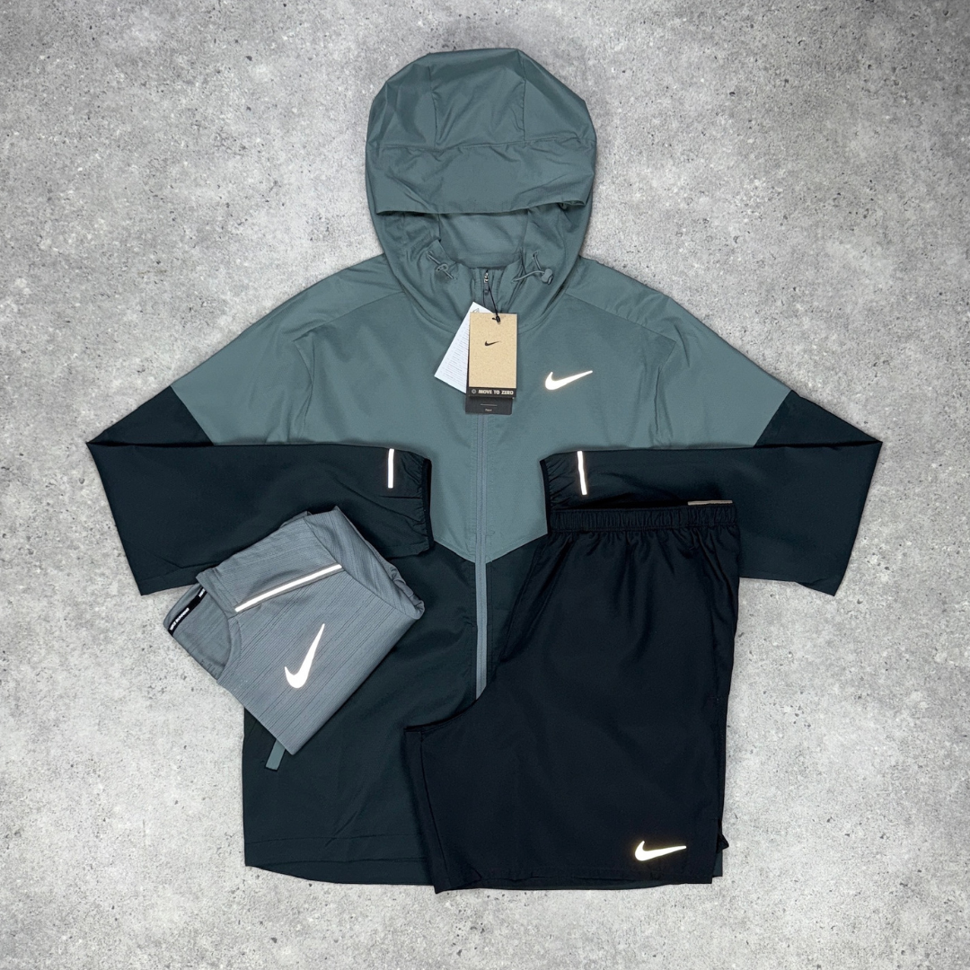 Nike windrunner miler challenger tri-set 'smoke grey/black