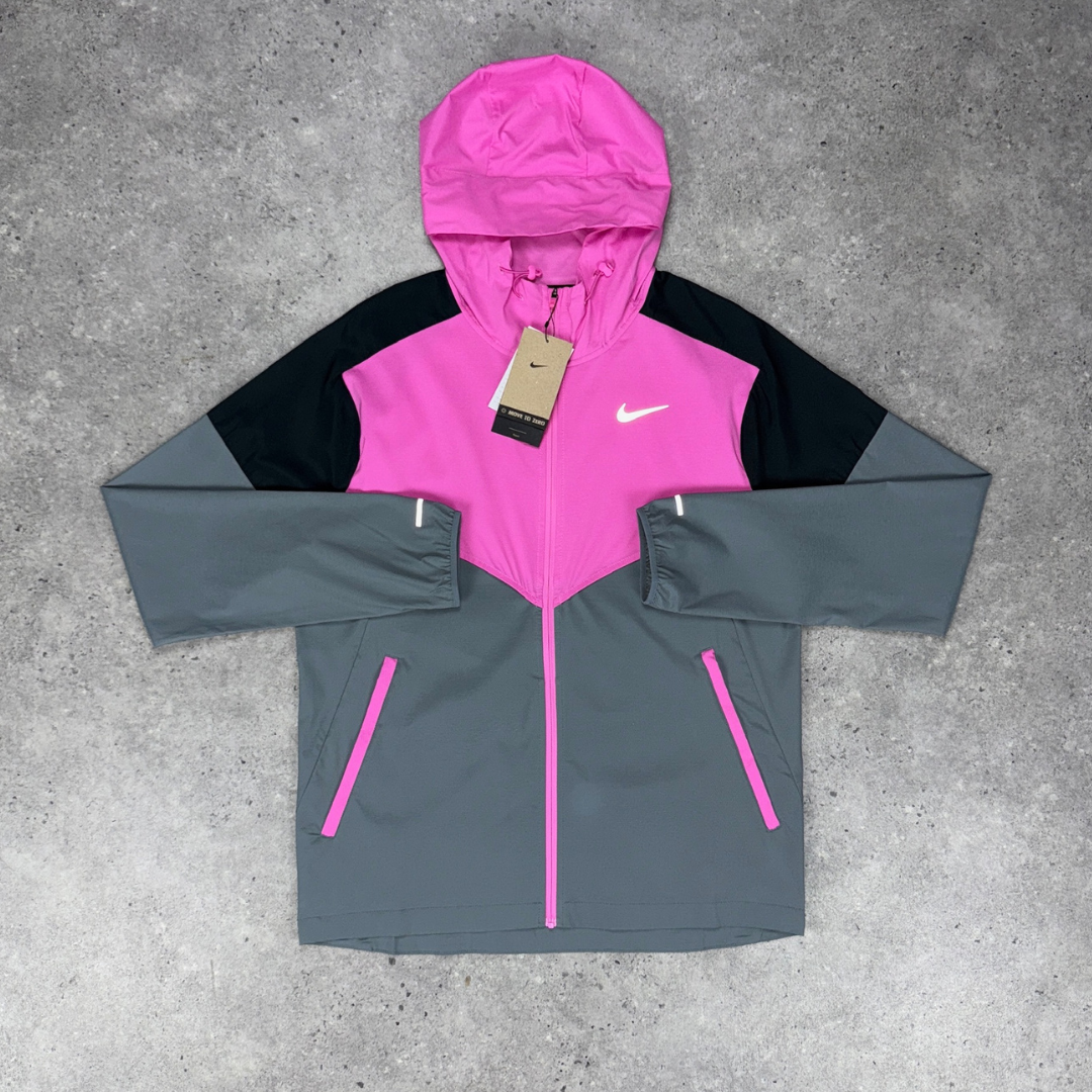 Nike repel windrunner jacket 'pink/grey'